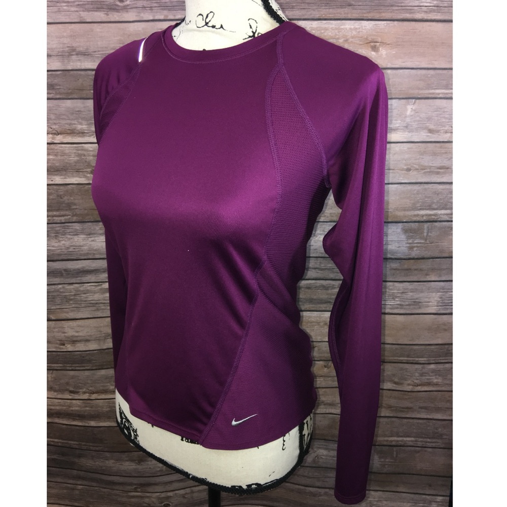 Nike FITDRY Plum long sleeve running top